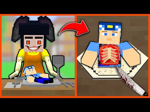 SQUİD GAME, KEREM KOMİSERİ YEDİ! 😱 - Minecraft ZENGİN FAKİR HAYATI