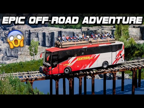 TRIAL LIVE | Driving a Bus on a Dangerous Bridge & Roads with Roof Riders