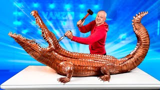 I Made a Giant 352-Pound Сhocolate Сrocodile