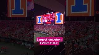 largest jumbotron ever! go illini!