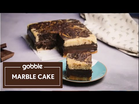 Marble Cake | मार्बल केक | Dessert | Easy Cake Recipes | Gobble