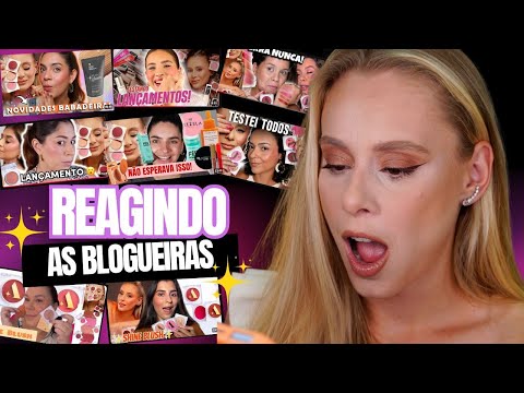 REAGINDO AS BLOGUEIRAS testando MEUS BLUSHES