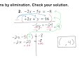 Elimination Method in Systems of Equations