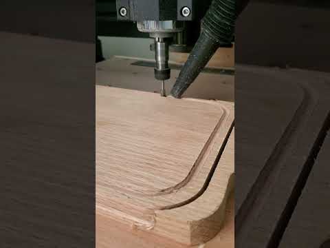 DIY oak cutting board. FoxAlien 40x40 XE router, Making a groove on an Oak cutting bord.