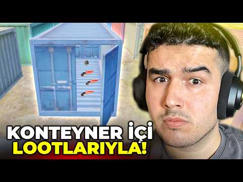 SADECE KONTEYNER İÇİNDEN ÇIKAN LOOTLARLA WİN ALMAK? PUBG MOBILE