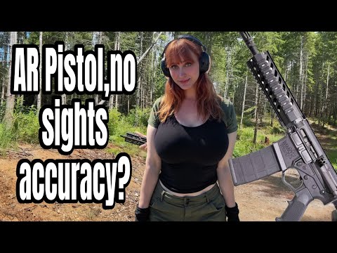 Sightless AR pistol accuracy testing is insane.
