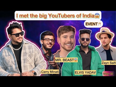 I MET THE BIGGEST YOUTUBERS IN INDIA 😱 | Event | ( Vlog 19 ) || RoMeo HoNeY