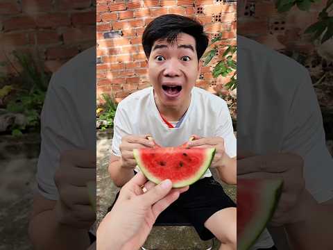 mở miệng ăn dưa hấu#shorts