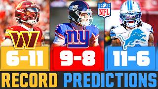 2026 NFL Record Predictions for Every Team (One Week To Go!)
