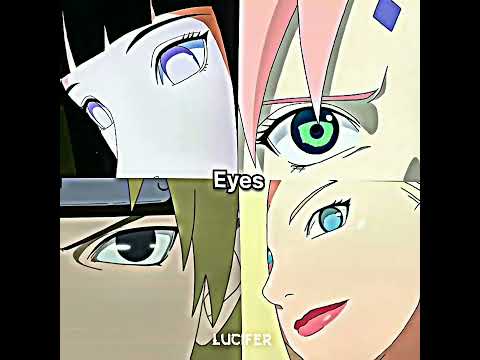 The characters 😋 #anime #naruto #narutoshippuden #hinata #sakura #lucifer_edits_2