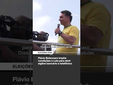 Flávio Bolsonaro impõe condições a Lula para abrir sigilos bancário e telefônico