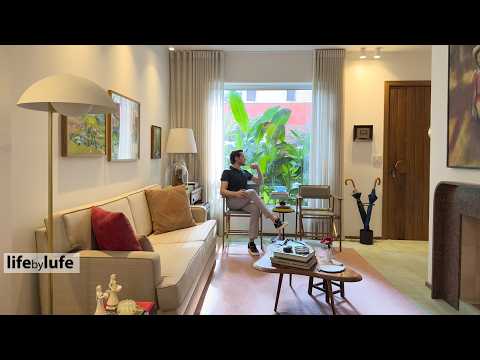 He lives in a hidden paradise - a village house with gardens that look like an oasis in the city