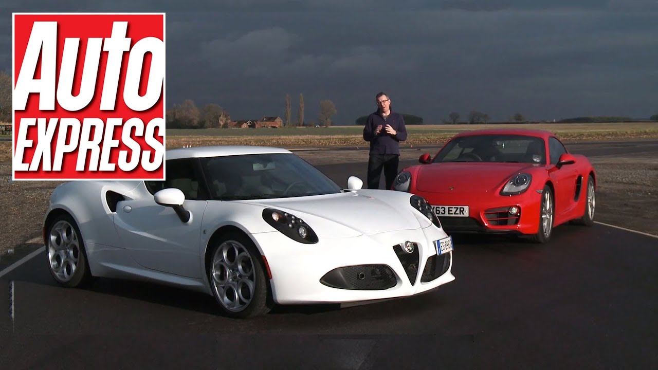 Alfa Romeo 4C vs Porsche Cayman on track