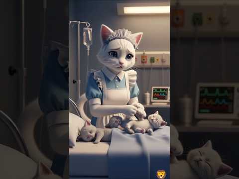 الاسد سمم عيالى وانتو اللى هتنقذوهم#funnyanimals #cat #story