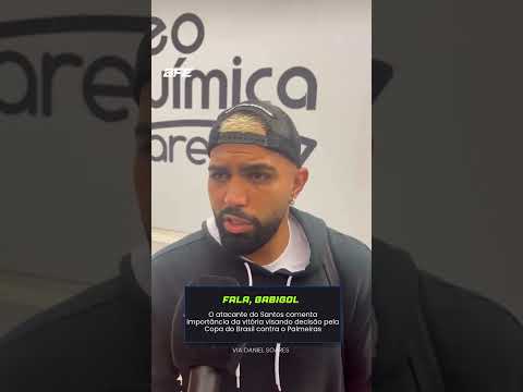 Gabigol comenta vitória santista <strong>em</strong> Itaquera #santosfc #sfc #gabigol #alvinegropraiano