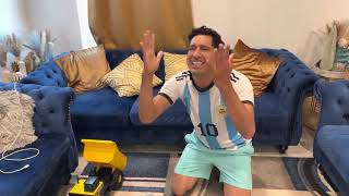 Los argentinos en estos momentos al ganarle a mexico
