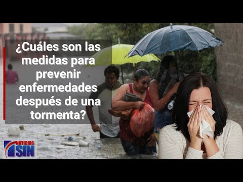 ¿Cuáles son las medidas para prevenir enfermedades después de una tormenta?