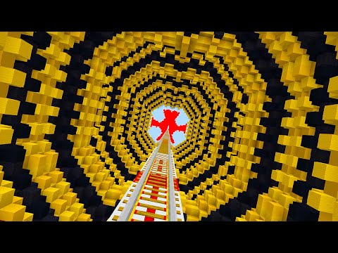 Redstone illusion Railway!  Redstone Railroad Minecraft #3