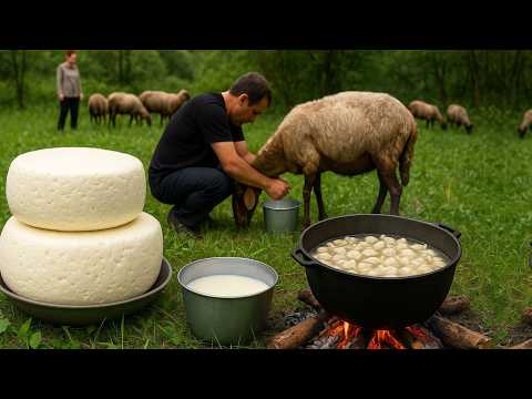 AZERBAIJAN Rural Life: Shepherding Sheep, Cheese-Making & Cooking Traditional Manti