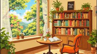 Sunny Morning Reading ☀️ Cozy Lofi Library | Relaxing Beats for Study, Focus & Chill
