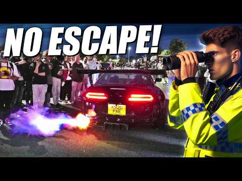 Police Use BINOCULARS To Pull Over Modified Cars Entering a Meet!