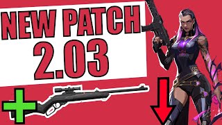 VALORANT patch notes 2.03 VISUALIZED