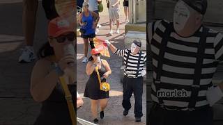 Mime as her personal assistant | Tom the mime