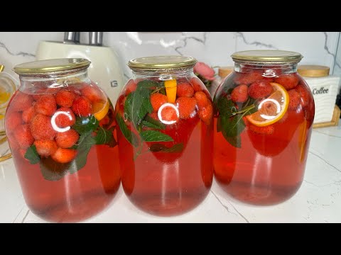 КЛУБНИЧНЫЙ МОХИТО КОМПОТ🍓🍓.5 АҚ МИНУТТА ЖАСАЛЫНАДЫ,ДӘМІНЕ СӨЗ ЖОҚ.