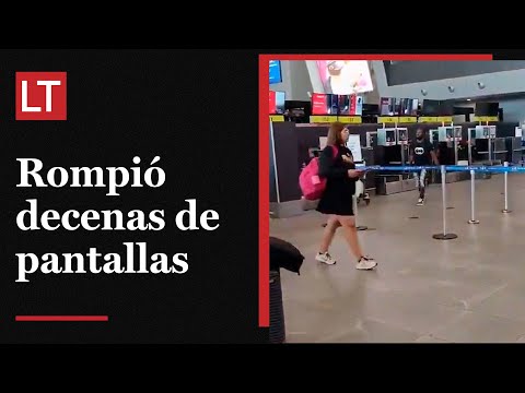 Haitiano genera destrozos en aeropuerto: hizo lo mismo en 2024