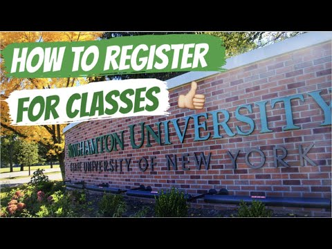 How To Register For Classes| Binghamton University - YouTube