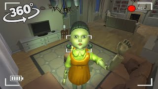 Squid Game YoungHee in house! CCTV Film 360° VR