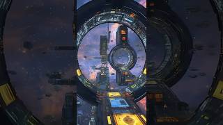 Intergalactic Trade Hub - A Futuristic Spaceport #Ai #futuristic #skyscraper #Utopia #shortvideo