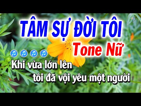 Tâm Sự Đời Tôi Karaoke Tone Nữ Nhạc Sống | Tuyết Nhi