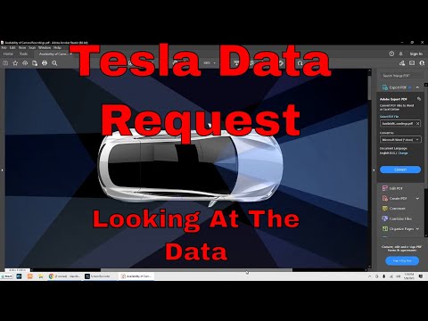 Tesla Data Privacy Request Part 2 Looking at Data
