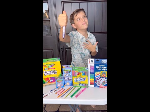 #BackToSchool with Dylan Emery #crayola #ArtSupplies #SchoolSupplies #Markers #Drawing #shorts