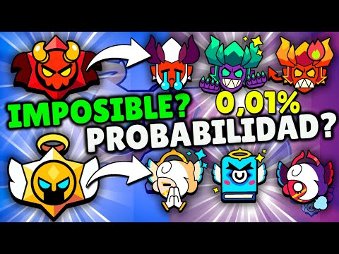 ¿Probabilidad? IMPOSIBLE que TE TOQUE ¡GEMAS, LEGENDARIO, SKIN HIPERCARGADA y MÁS! BRAWL STARS DROPS