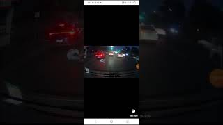 Just a drunk running into a car.  He was ok but the car suffered several thousand $$$ #byd #crash