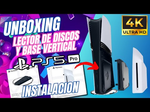 UNBOXING LECTOR DE DISCOS Y BASE VERTICAL E INSTALACION PS5 PRO 4K