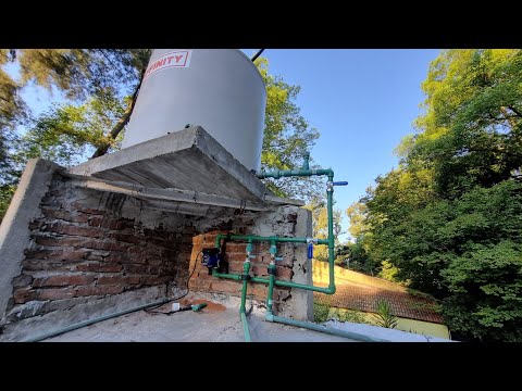 Instalación bomba presurizadora bajo tanque. Un éxito.