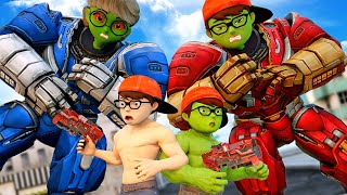 Evolution Of NickHulk - The Hulk Transformation In Hulk Buster Scary Teacher 3D