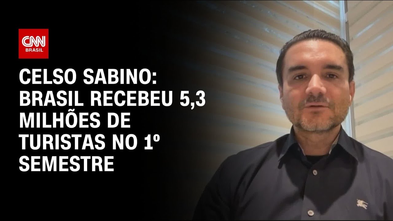 1° semestre de 2025 Brasil recebeu mais de 53 milhões de turistas afirma ministro | LIVE CNN
