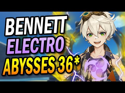 2 TEAMS ★★★★ CLEAR Abysses 36★ ! Bennett Electro, ...