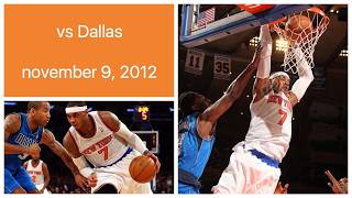 Carmelo Anthony 31 pts vs Dallas Mavericks Highlights (november 9, 2012)