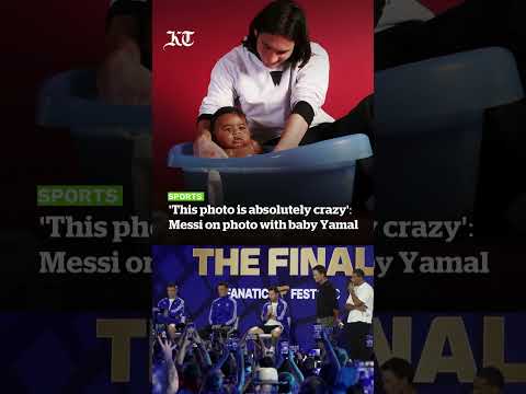 Watch | 'This photo is absolutely crazy' - Messi on photo with baby Yamal