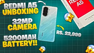 Redmi A5 Unboxing | 6.88" Display | 32MP Camera and 5200mAh Battery