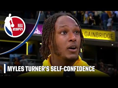 Myles Turner says self-confidence helped him drain 7️⃣ 3s in the Pacers’ Game 4 win | NBA on ESPN