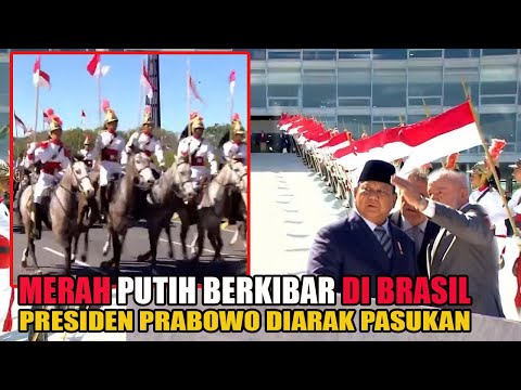 Merah Putih BERKIBAR DI BRASIL, PRESIDEN PRABOWO di Arak Hingga disambut Mesra PRESIDEN LULA