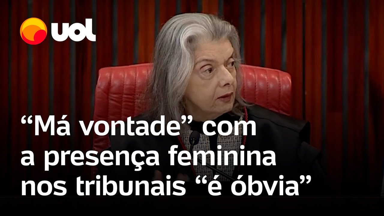 Cármen Lúcia critica ausência de mulheres em tribunais: ‘Má vontade é óbvia’
