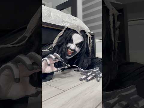 Monster cuts his nails 🤣👻 #shorts