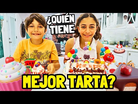 ¡BATALLA DE TORTAS! 🍰🆚🎂 Heidi y Zidane preparan deliciosas tartas para amigos | Bricolaje para niños